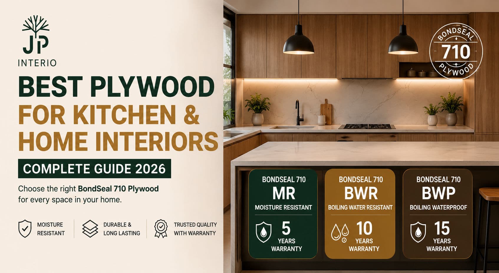 Best Plywood for Kitchen & Home Interiors | BondSeal 710 by JP Interio