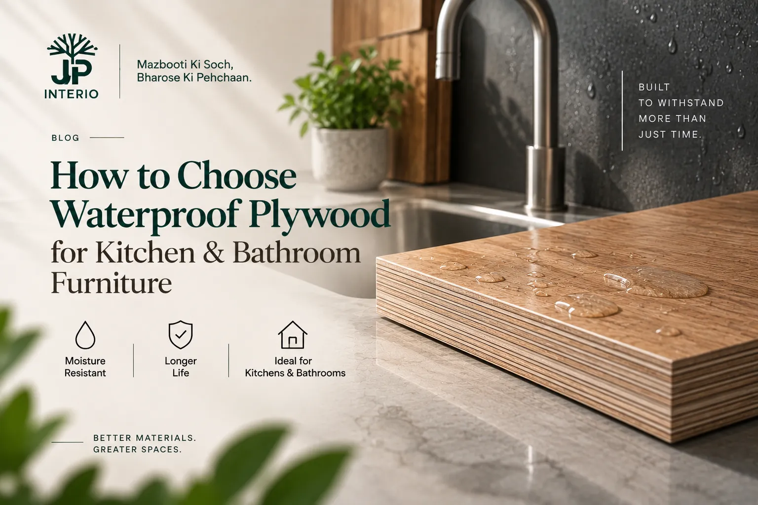 How to Choose Waterproof Plywood for Kitchen & Bathroom Furniture